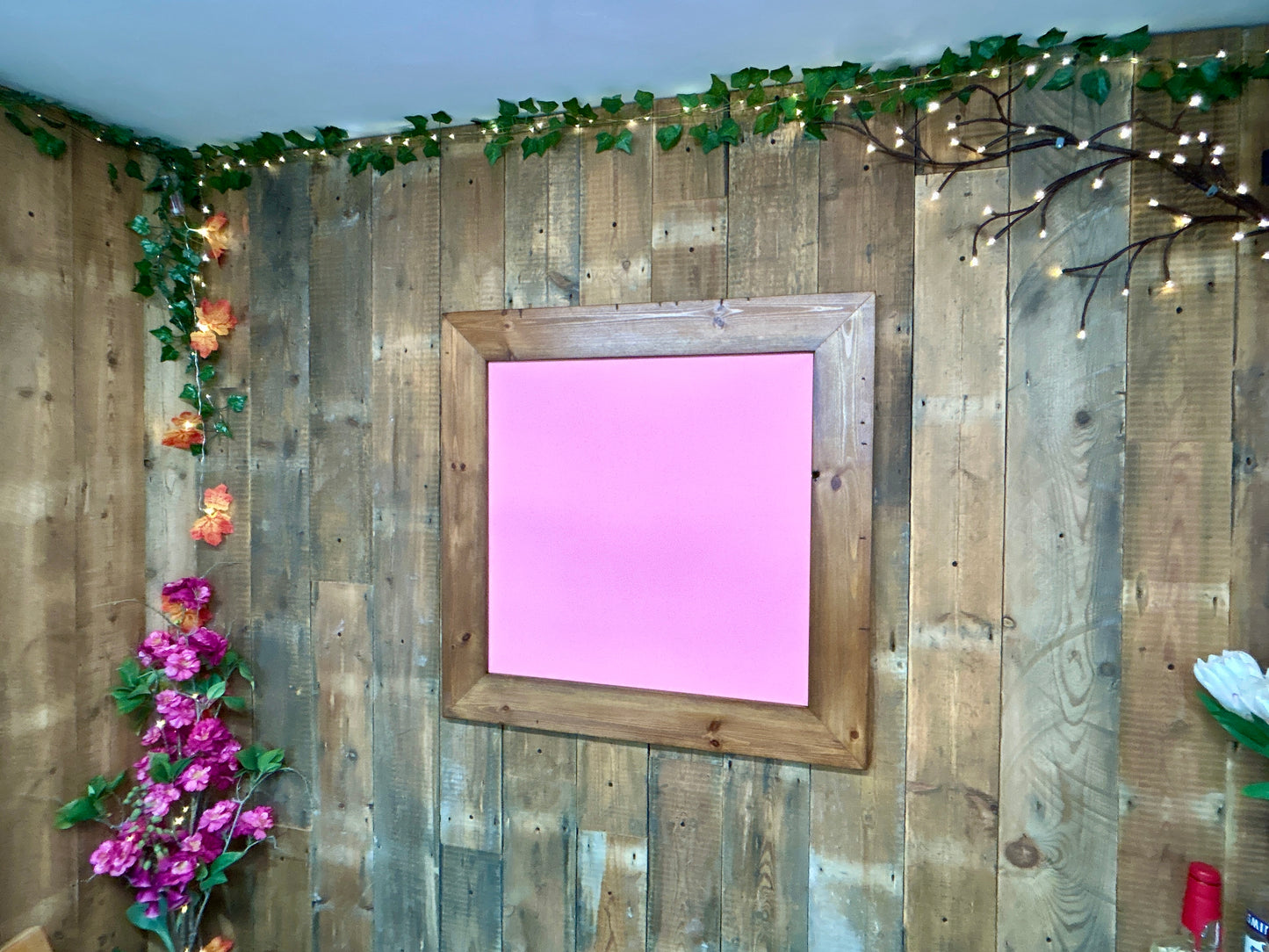 Handmade Reclaimed Timber Blush Pink Chalkboard