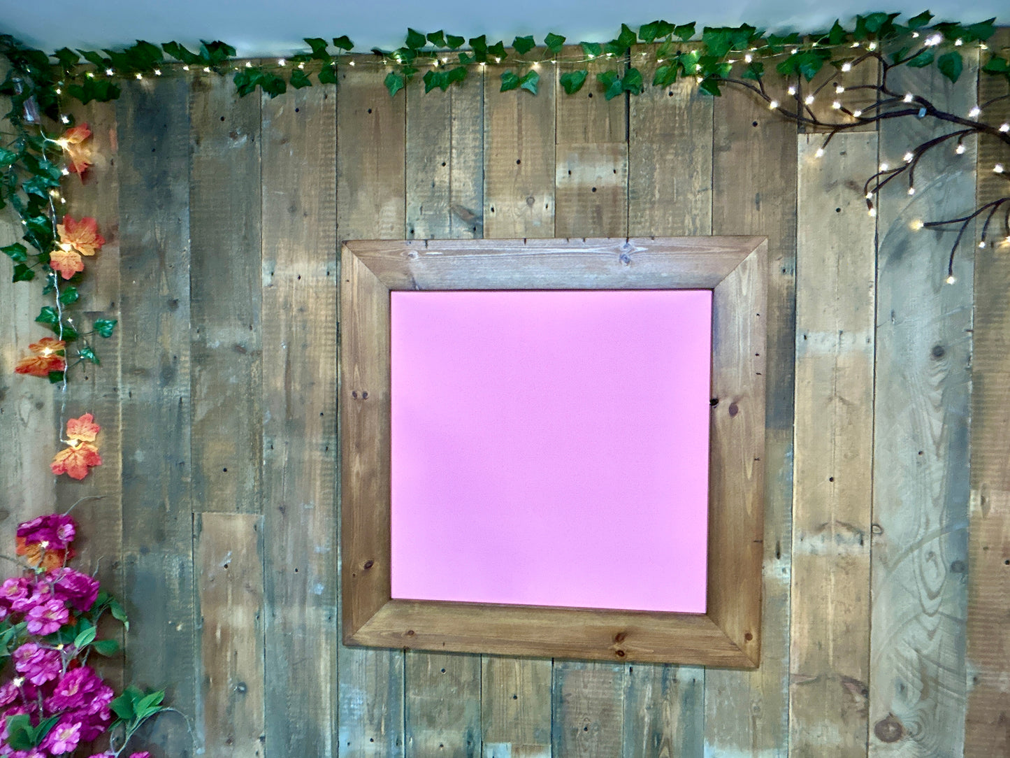 Handmade Reclaimed Timber Blush Pink Chalkboard
