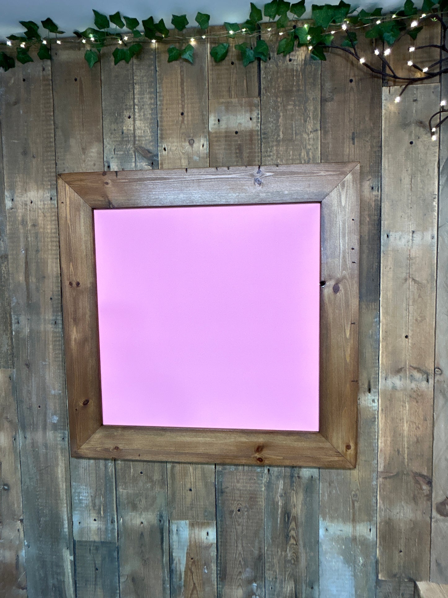 Handmade Reclaimed Timber Blush Pink Chalkboard