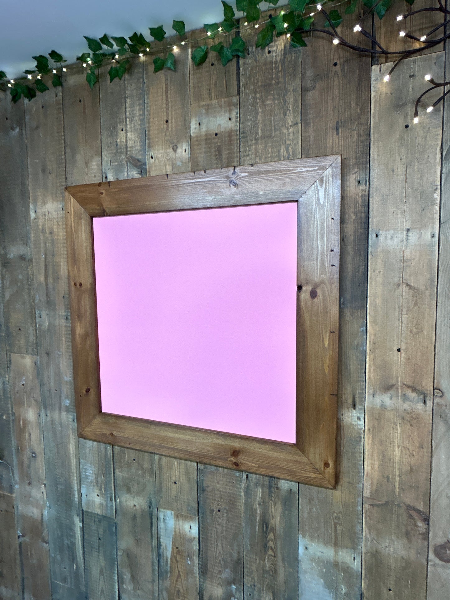 Handmade Reclaimed Timber Blush Pink Chalkboard