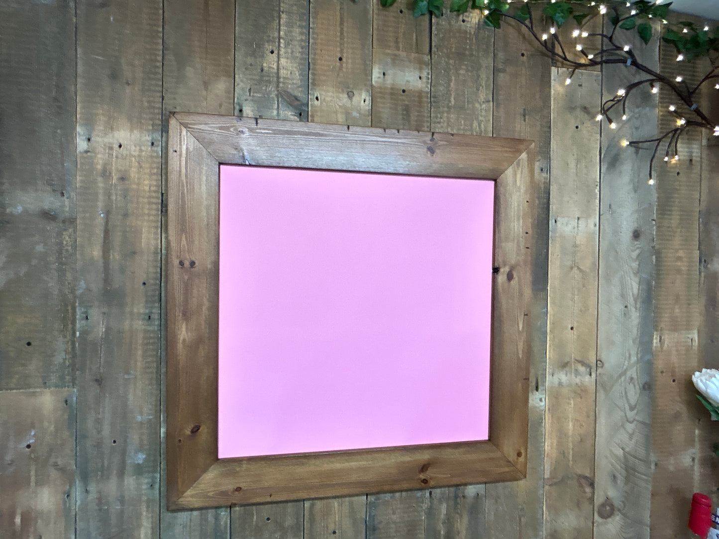 Handmade Reclaimed Timber Blush Pink Chalkboard