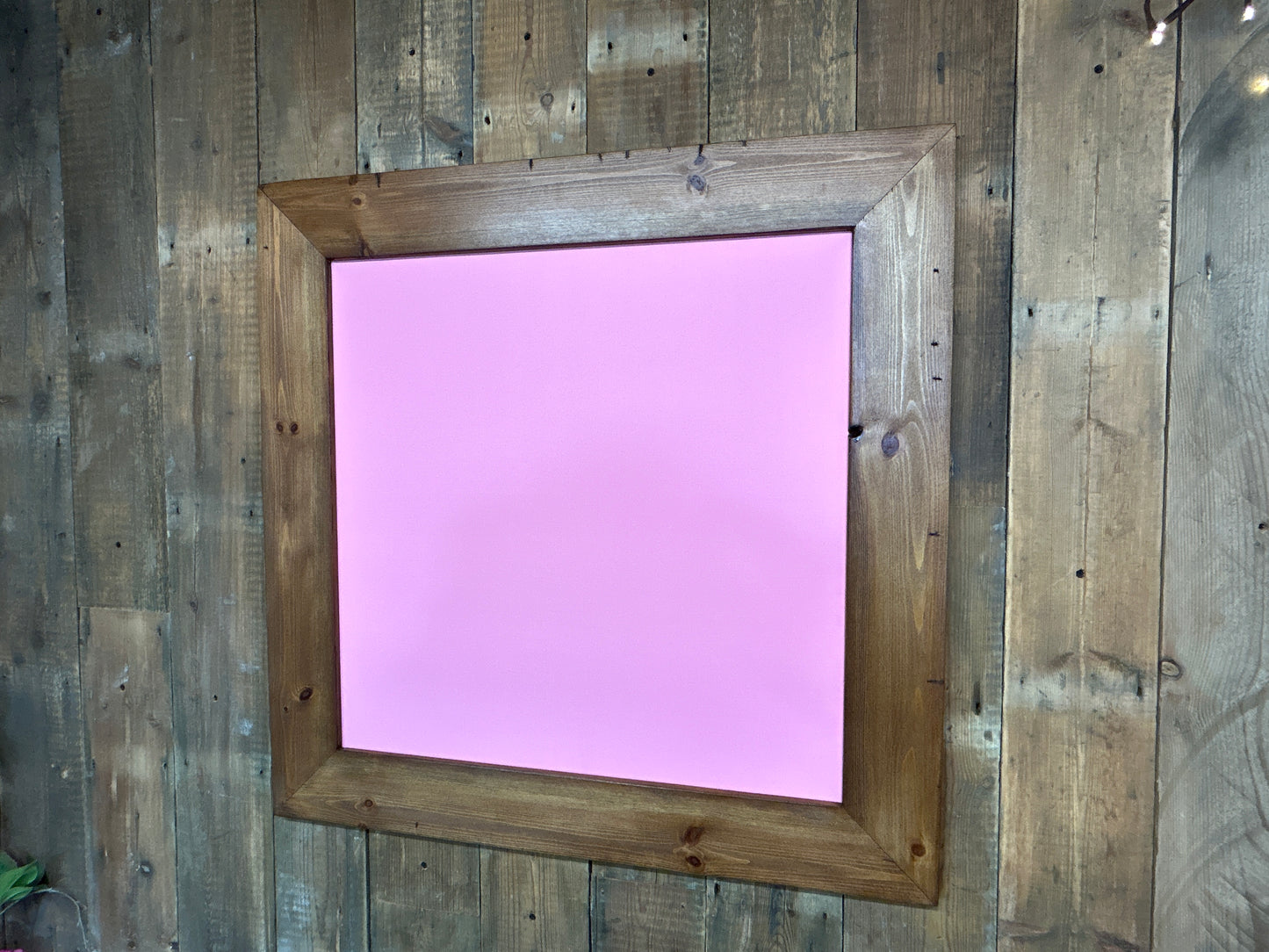 Handmade Reclaimed Timber Blush Pink Chalkboard