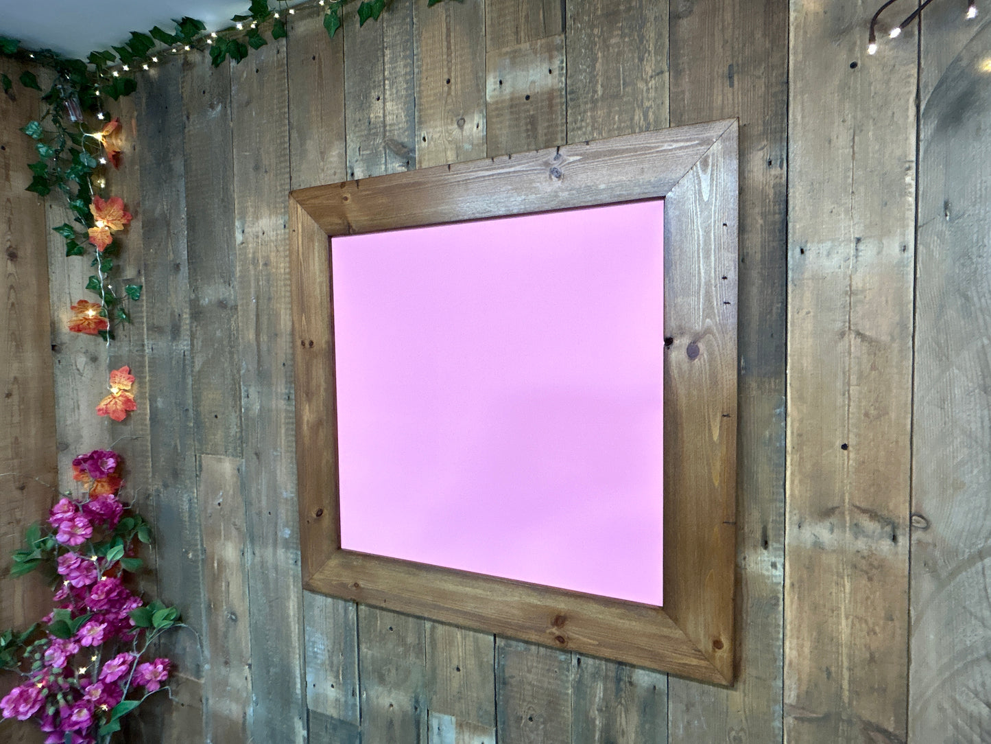 Handmade Reclaimed Timber Blush Pink Chalkboard