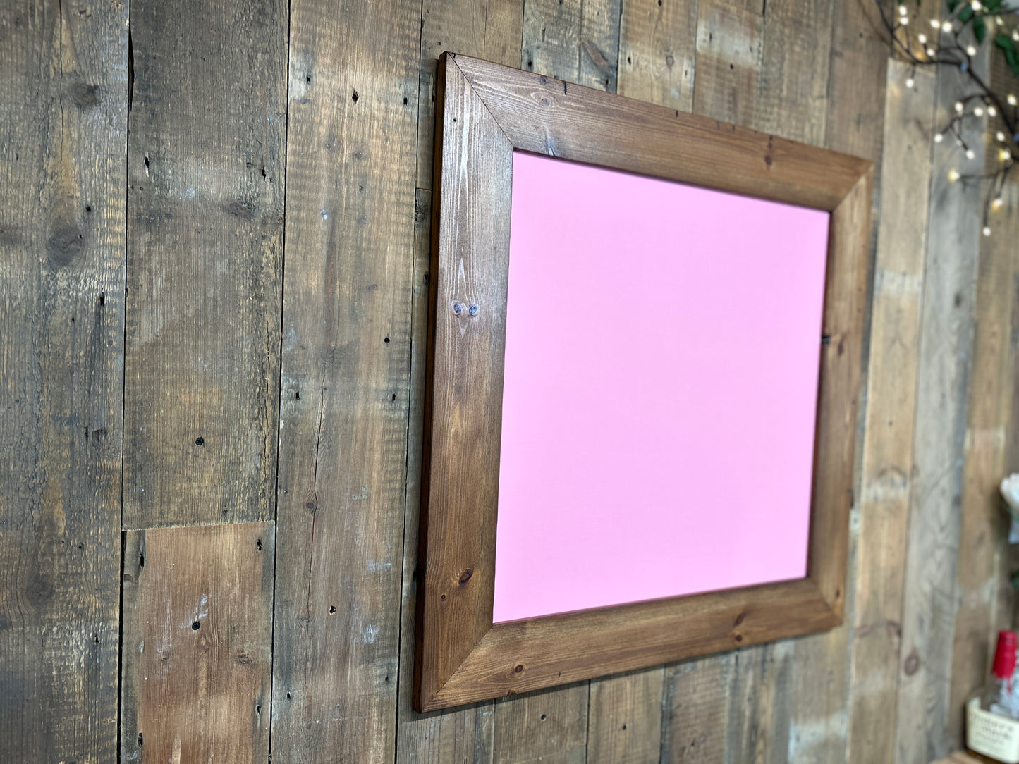 Handmade Reclaimed Timber Blush Pink Chalkboard