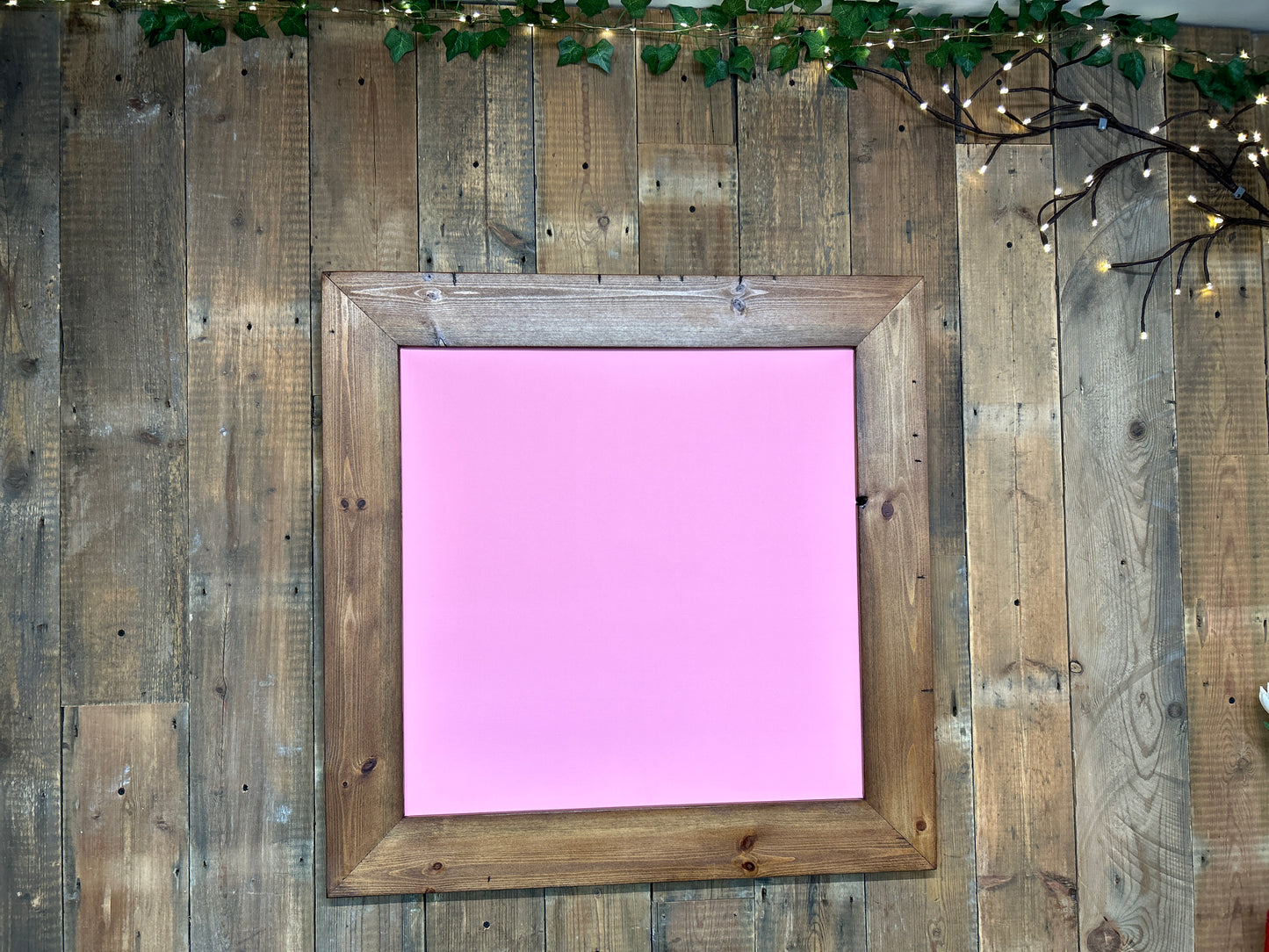 Handmade Reclaimed Timber Blush Pink Chalkboard