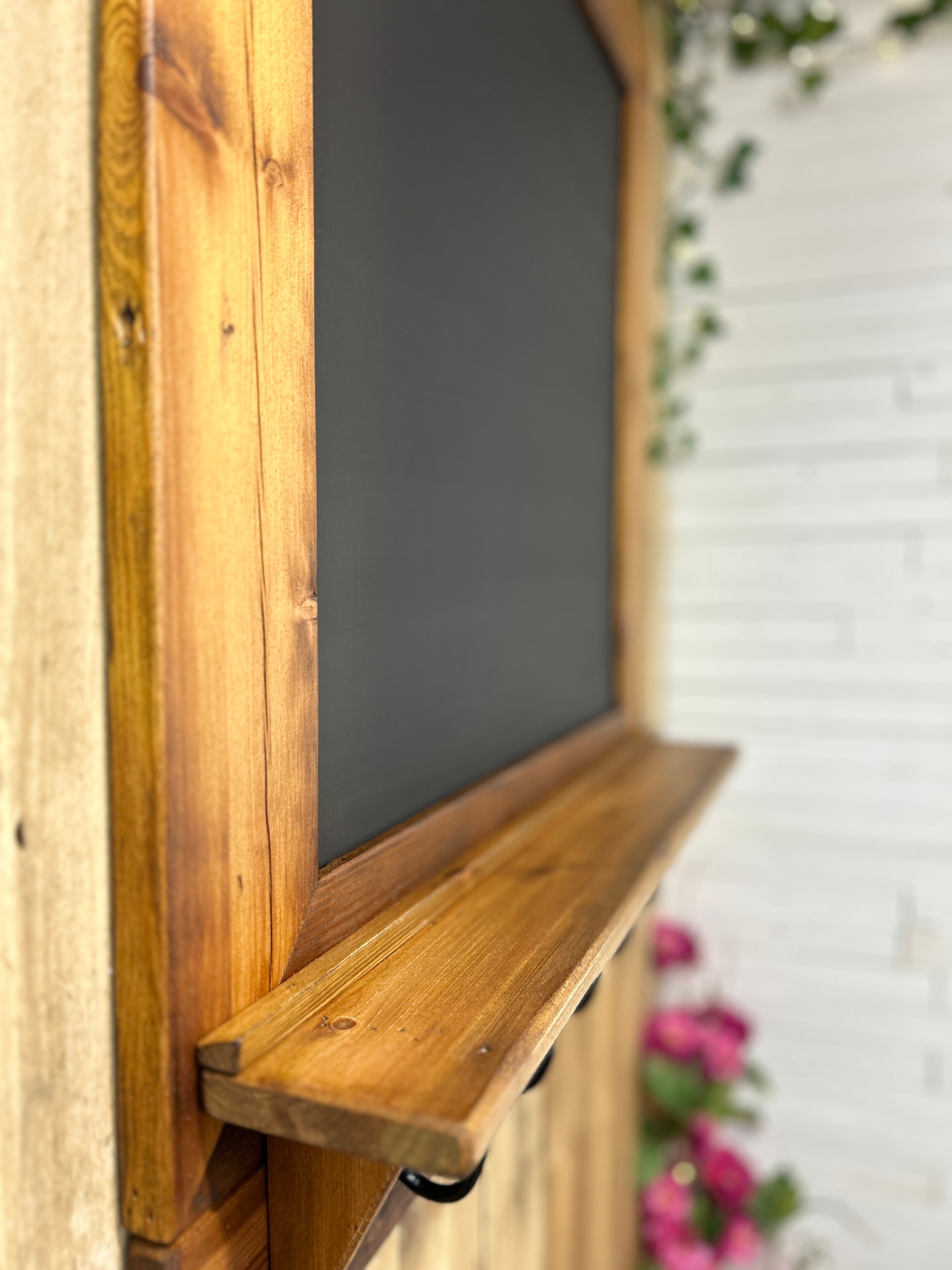 Reclaimed Rustic selling Wood Chalkboard with Shelf