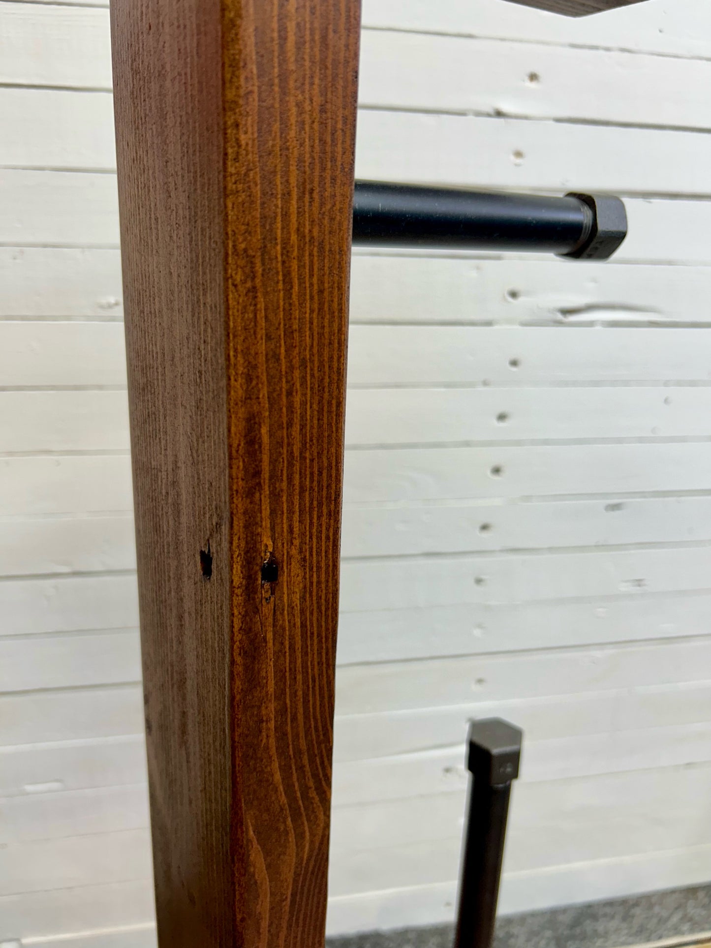 Reclaimed Timber & Pipe Toilet Roll Holder