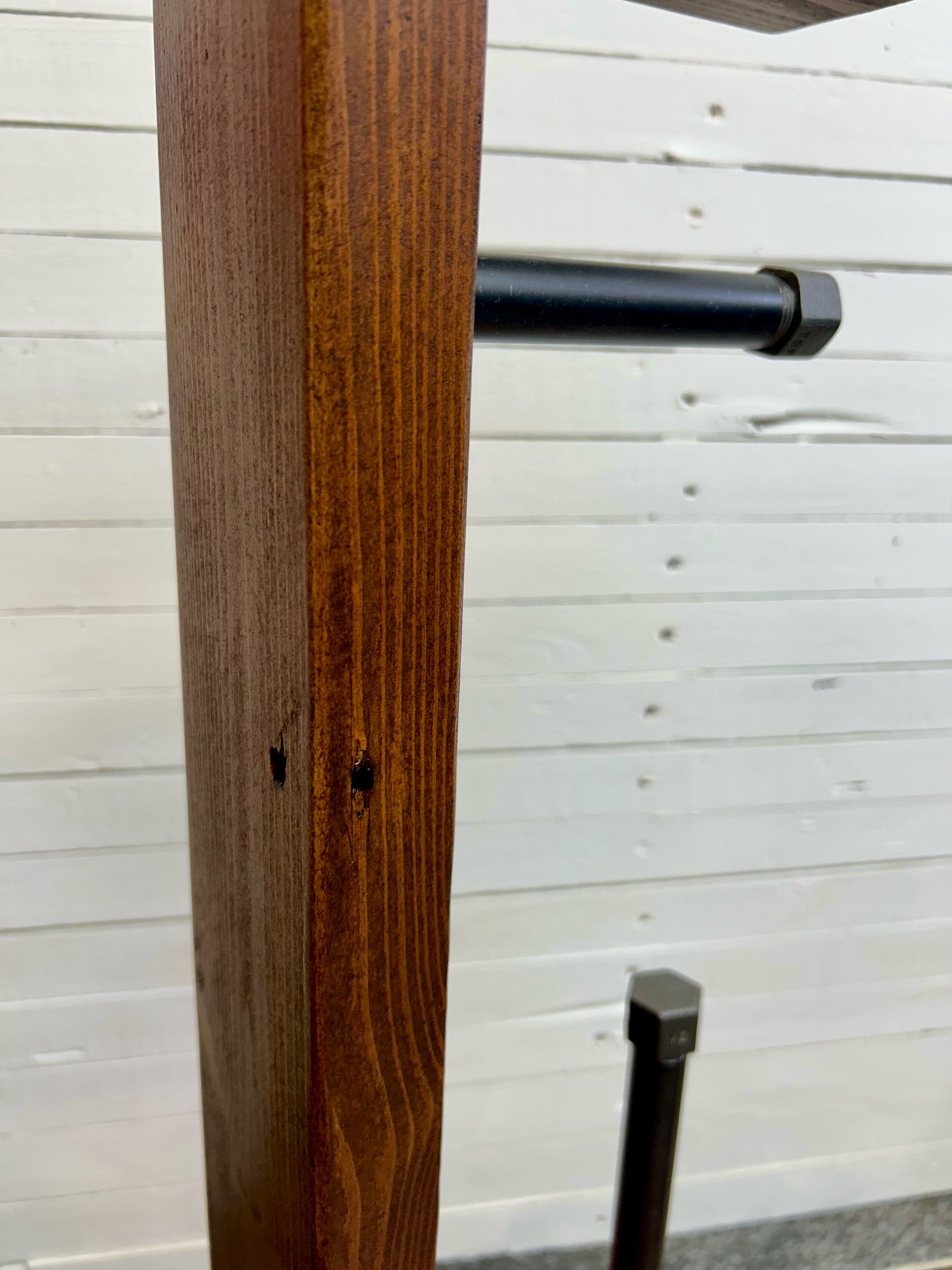 Reclaimed Timber & Pipe Toilet Roll Holder